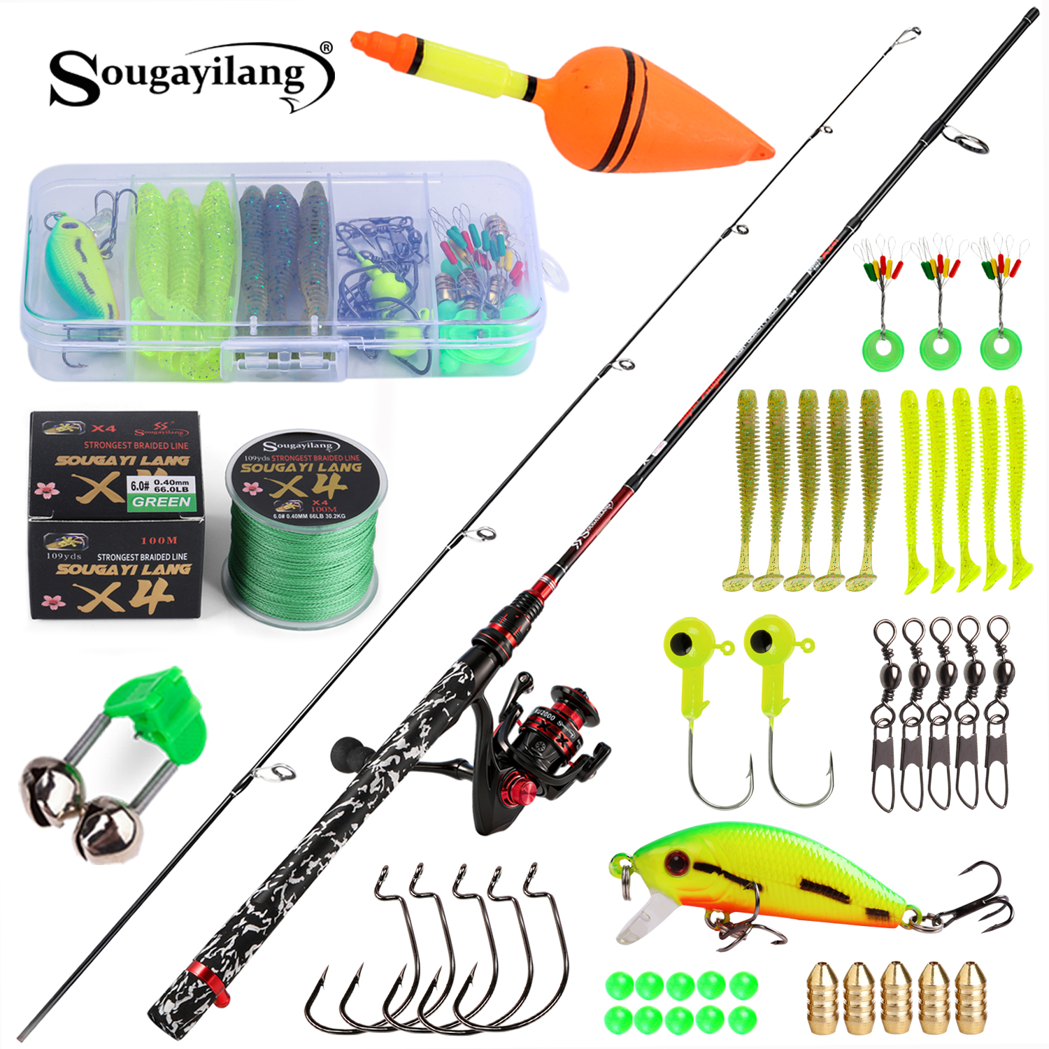 Fishing Rod Spinning - Sougayilang Spinning Fishing Rod and Reel