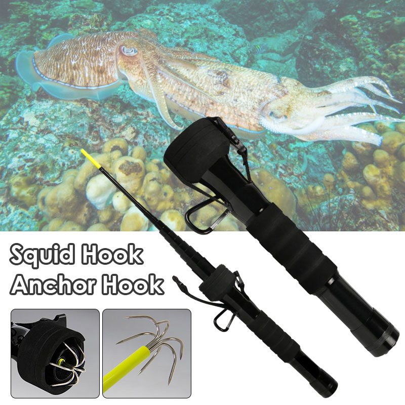 Fishing Rod Casting - 4/3M Telescopic Squid Gaff Anchor Hook