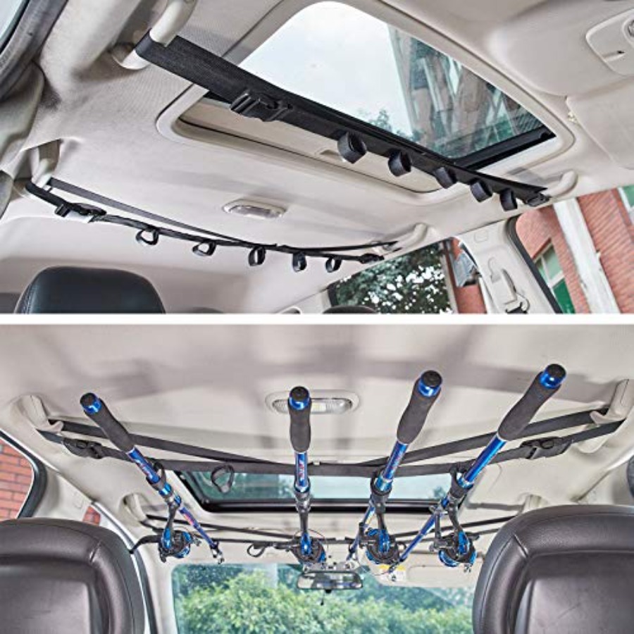 Fishing Pole Holder for Car, C - Fishing Rod Rack review and price