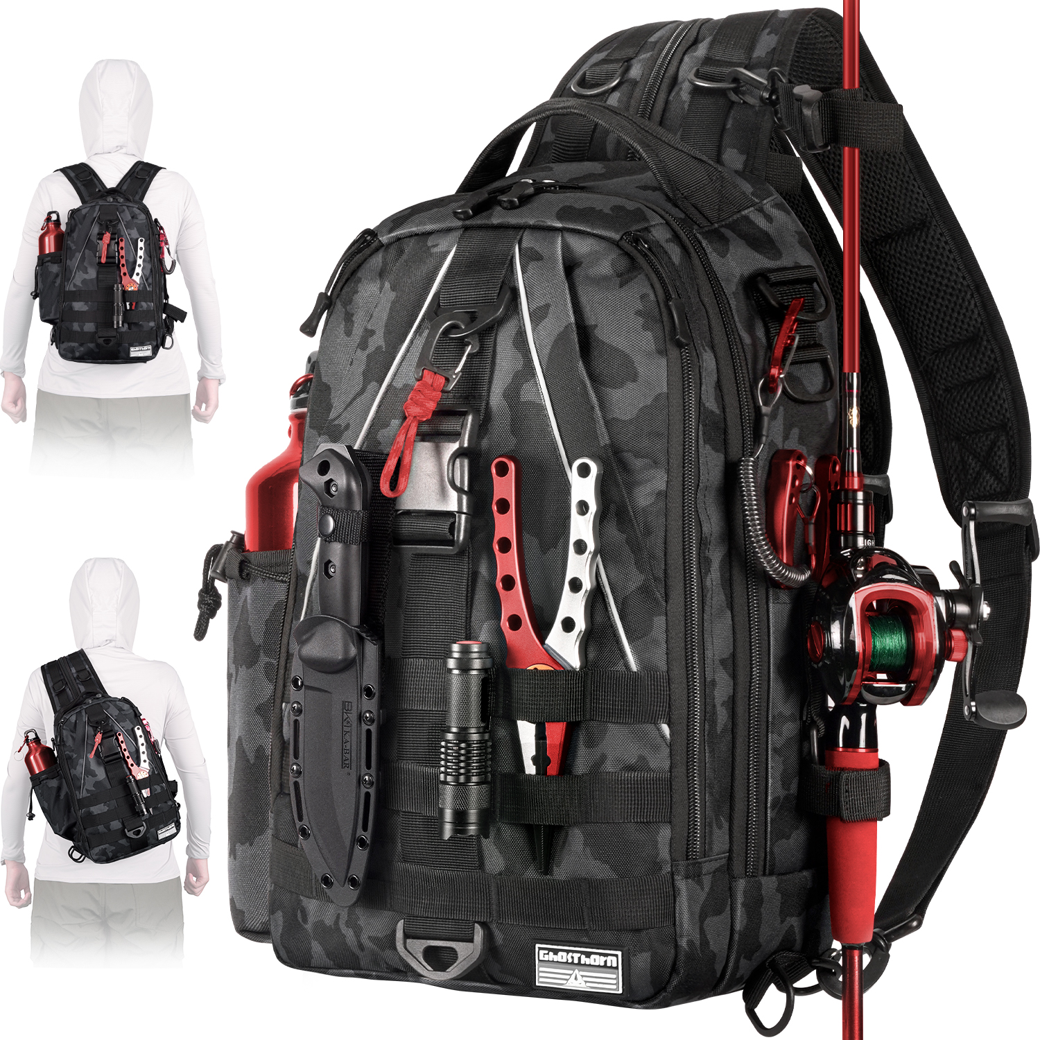 Fishing Backpack Tackle Sling  - Fishing Rod Fly review and price