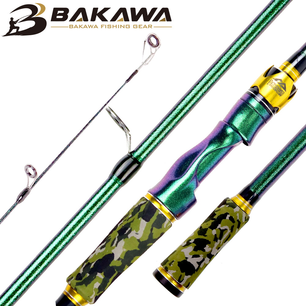 BAKAWA 4 Section Portable Fish - Fishing Rod Surf review and price