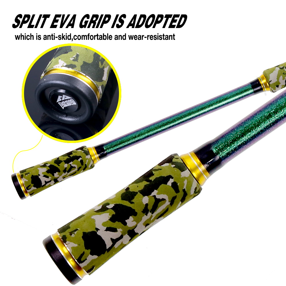 BAKAWA 4 Section Portable Fish - Fishing Rod Surf review and price