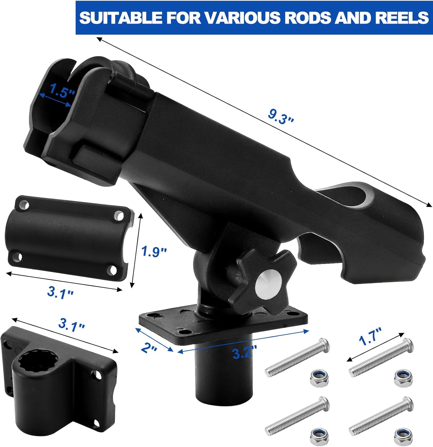 2 Pack Fishing Rod Holder with - Fishing Rod Boat review and price