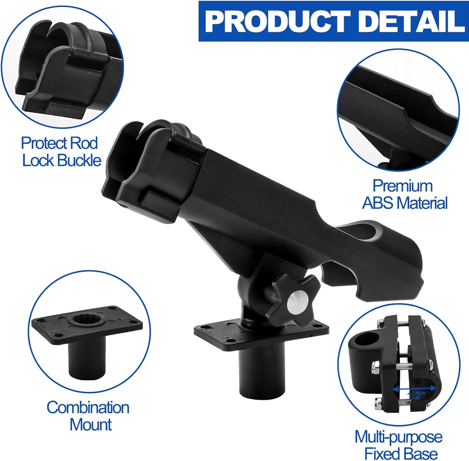 2 Pack Fishing Rod Holder with - Fishing Rod Boat review and price