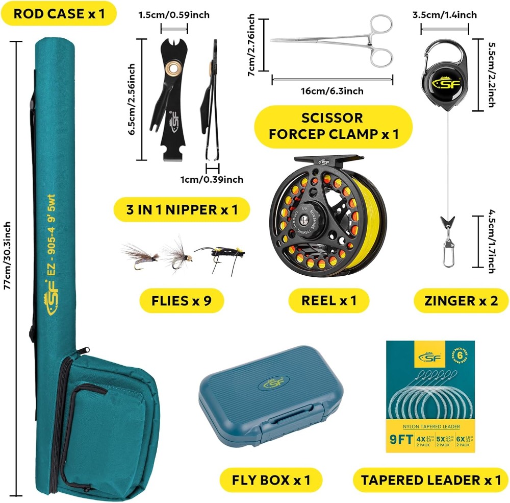 Fly Fishing Rod Combo Starter  - Fishing Rod Case review and price