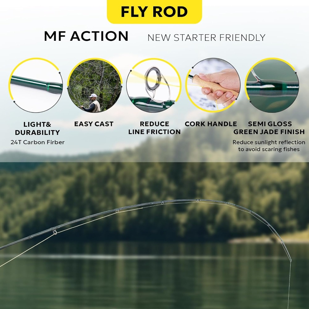 Fly Fishing Rod Combo Starter  - Fishing Rod Case review and price