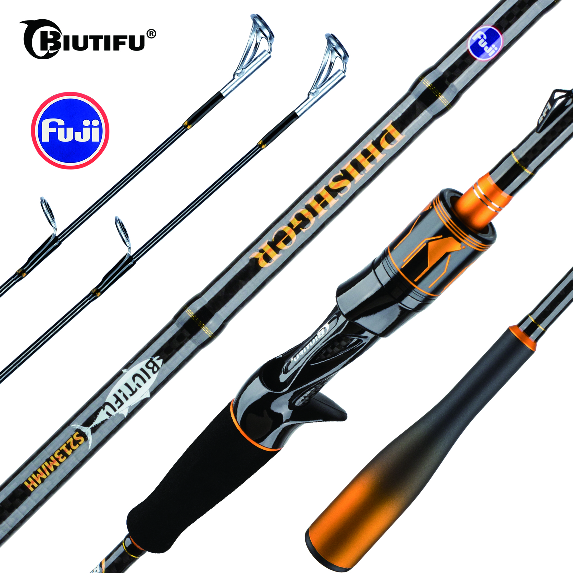 BIUTIFU Spinning Casting 2Tips - Fishing Rod Surf review and price