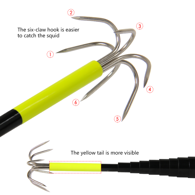 4/3M Telescopic Squid Gaff Anc - Fishing Rod Casting review and price