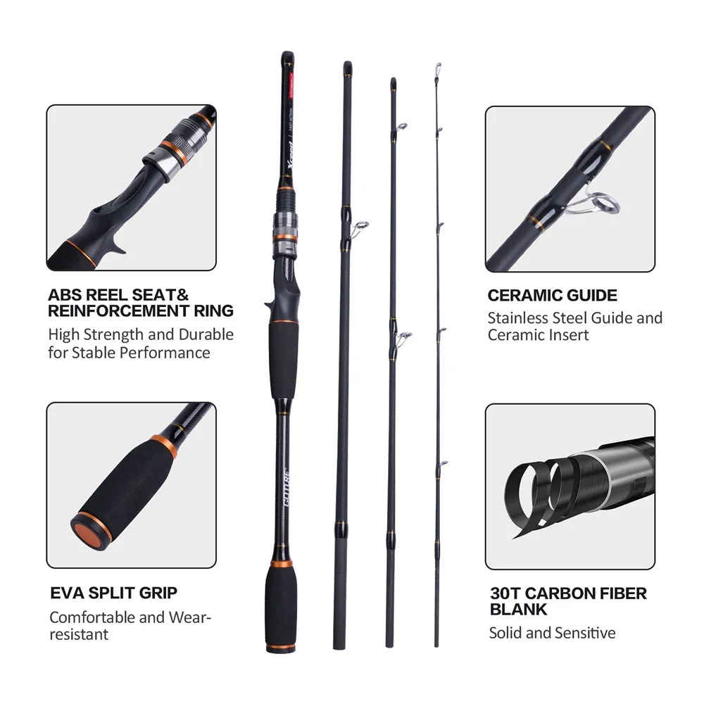 Goture Xceed 4 Setions Travel  - Fishing Rod Surf review and price