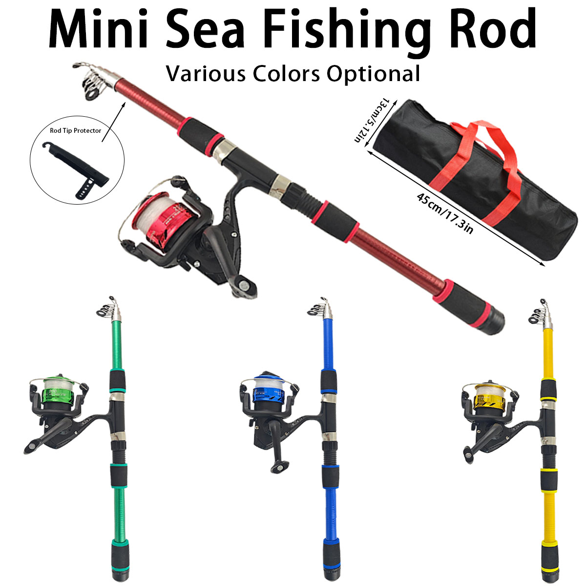 Mini Telescopic Sea Fishing Ro - Fishing Rod Combo review and price