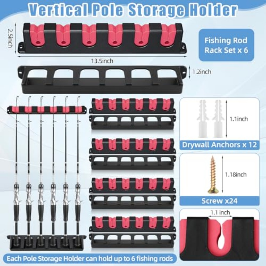 6set Fishing Rod Holders for 1 - Fishing Rod Boat review and price