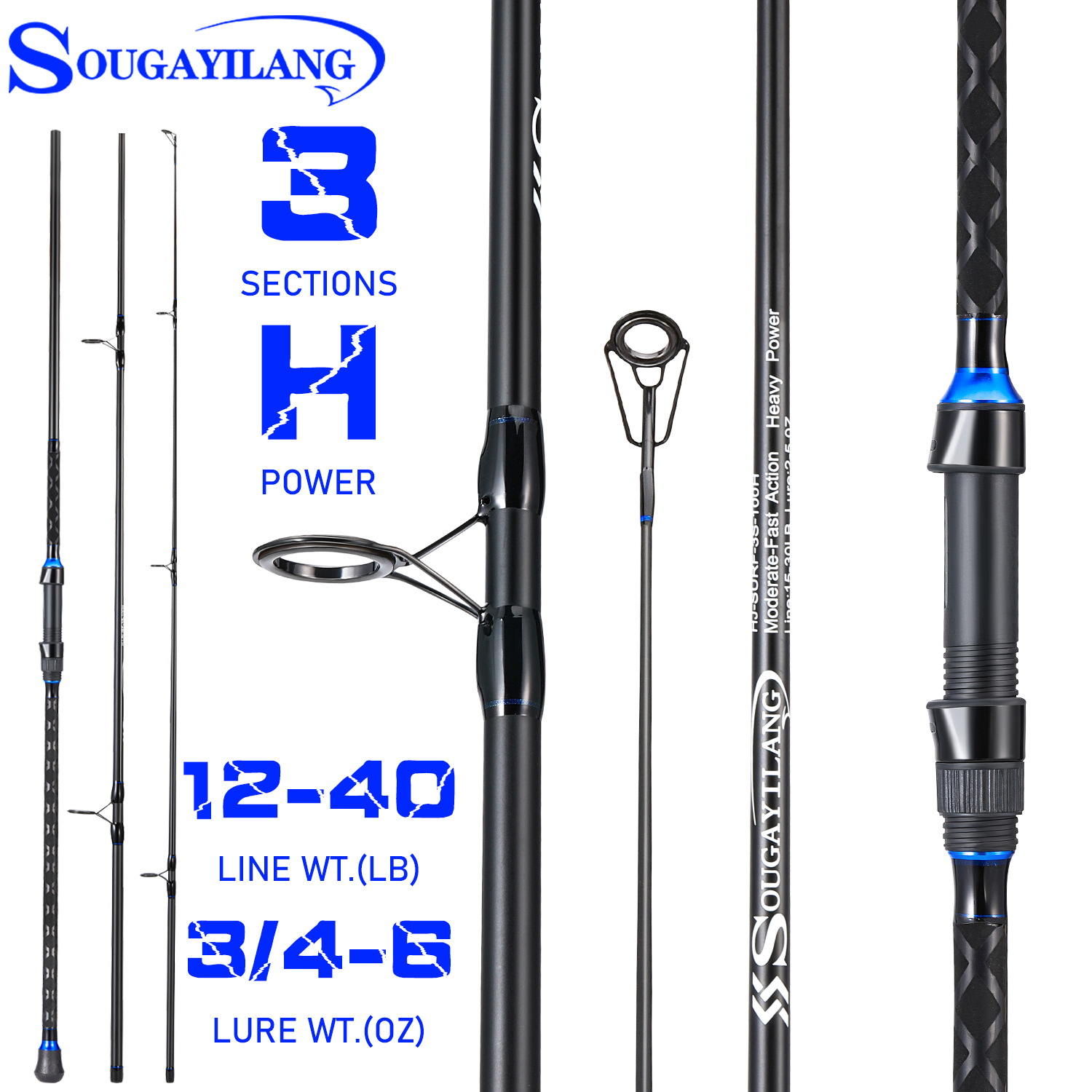 Sougayilang 2.7/3.0/3.3/3.6m 3 - Fishing Rod Surf review and price