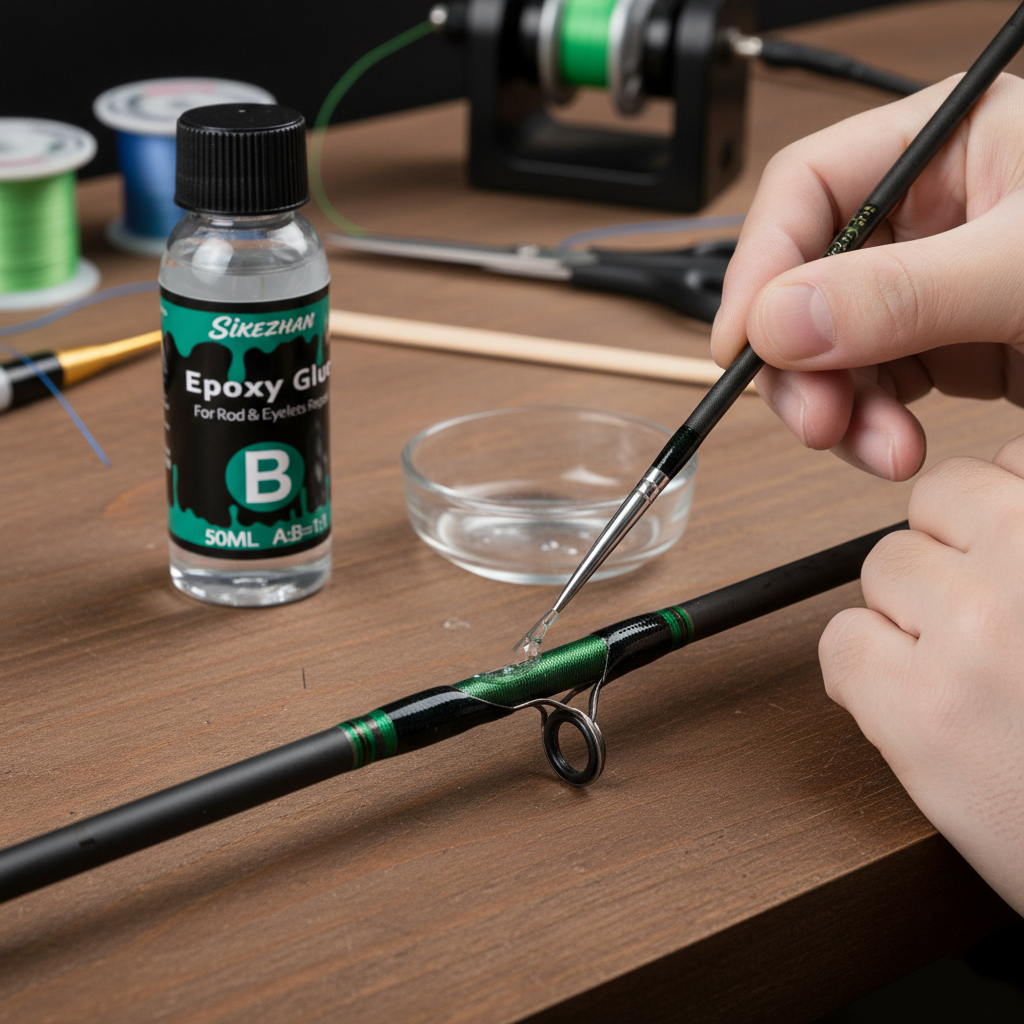 Clear 2-Part Fishing Rod Epoxy - Fishing Rod Guide Replacement review and price