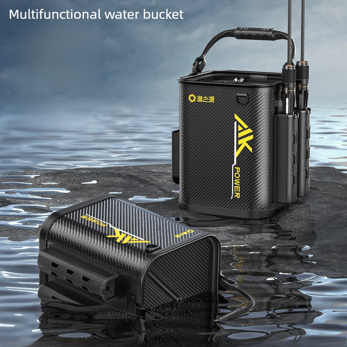Multi-Functional Live Fish Buc - Fishing Rod Holder review and price