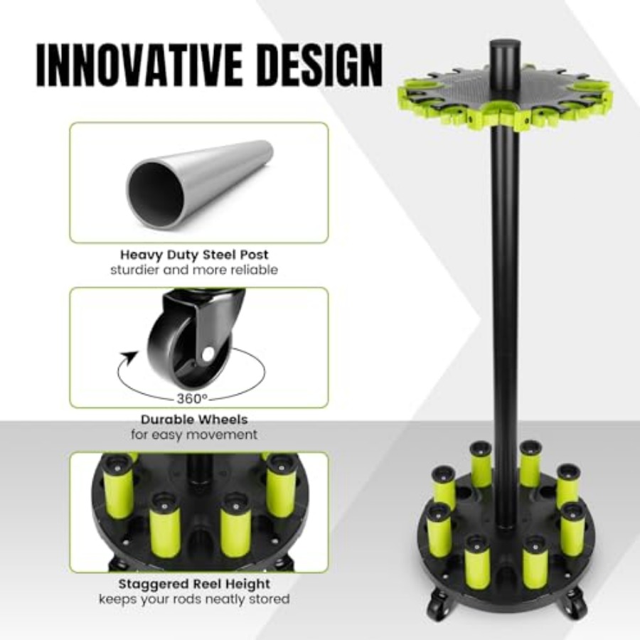 Fishing Rod Holder for Garage, - Fishing Rod Rack review and price