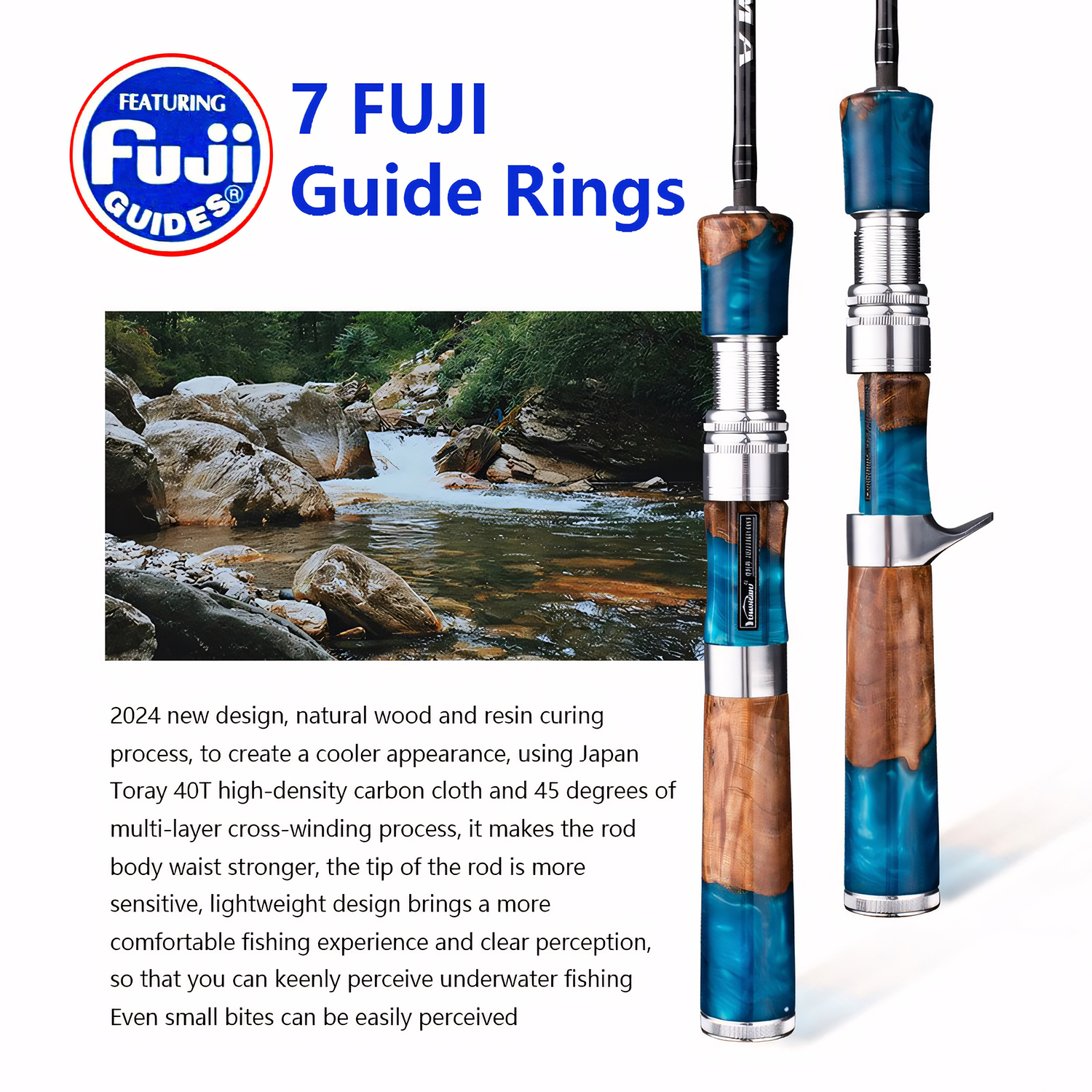 UL 40T Carbon Fiber Fishing Ro - Fishing Rod Guide Replacement review and price