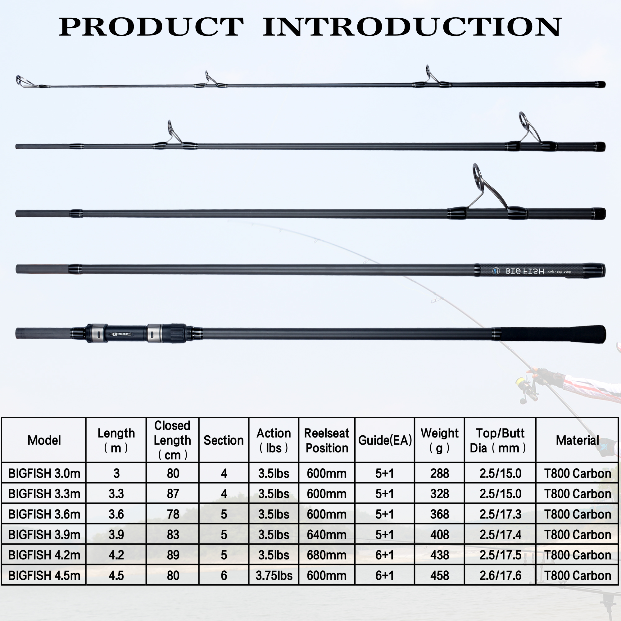 BIUTIFU BIGFISH Carp Surfcasti - Fishing Rod Surf review and price
