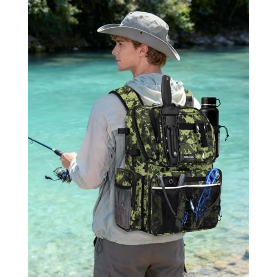 Fishing Backpack with Rod Hold - Fishing Rod Holder review and price