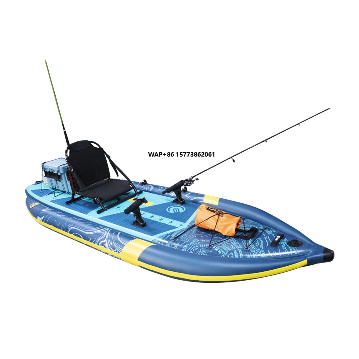 Three Air Chamber Inflatable F - Fishing Rod Boat review and price